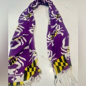 Pashmina with Maryland State Flag and Crab